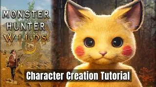 Monster Hunter Wilds - PIKACHU (Pokemon) - Palico Character Creation Tutorial
