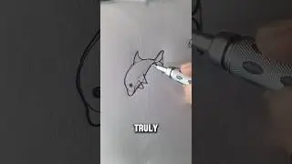Watch the Shape Become a Dolphin #art #shorts #foryou #tutorial #satisfying #dolphin #easy