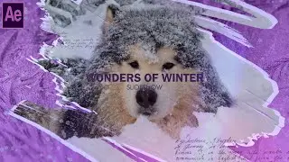 How to create stunning slideshow in After Effects Tutorial Wonders of Winter #christmasslideshow
