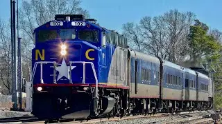 Amtrak Piedmont, Norfolk Southern, & CSX Trains | Durham, NC