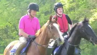 John Francome and AP McCoy riding at Lambourn Open Day. 22-4-2011