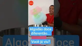 M&aacute;quina para Ganhar Dinheiro e Vender Mais | Maquina de Algod&atilde;o Doce Artistico Cotton Candy