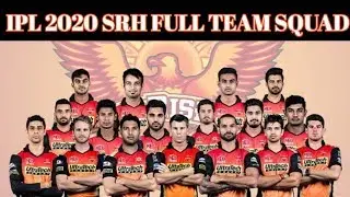 IPL 2020-SRH FULL TEAM SQUAD