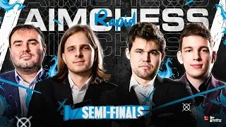 Aimchess Rapid | Semi-Finals | Carlsen vs Duda & Mamedyarov vs Rapport | Live Commentary