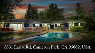Cameron Park 5 Acre Stunner | 3831 Lariat Rd, Cameron Park, CA 95682, USA Property Video