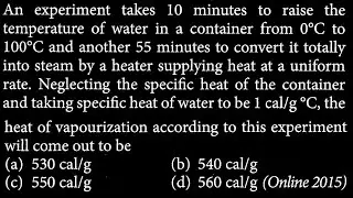 An experiment takes 10 minutes to raise the temperature of water PM DTS 31 Q6