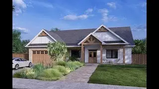 Ranch Style Modern Farmhouse under 2,000 sq. ft.| Plan 7174-00033