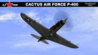 Самолет Cactus Air Force P400, Гуадалканал, 1942 год #il21946, разрешение видео 4K.