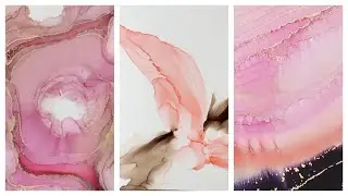 Relaxing Alcohol Ink Painting Compilation | Pink Abstract Art Therapy