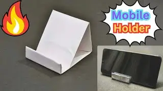 How to make Mobile Holder | No Glue, No tape, No scissor| A4 paper(Must Watch)