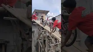 percobaan pake bmx di tempat latihan#bmx