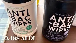 $3.99 kitchen mats & $0.49 Anti~Bac wipes at Aldi #aldifinds #aldi #aldihaul #shorts #wipes