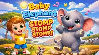 Stomp Stomp Stomp! Baby Elephant Dance Song | Educational Learning Video | Baby Coco Rhymes