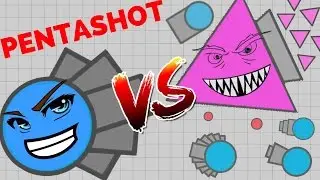 PENTASHOT TAKES ON EVERYTHING!! (DIEP.IO)