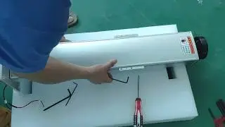 Installation of marking machine column