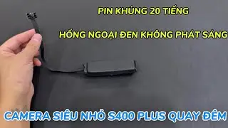 Camera si&ecirc;u nhỏ s400 plus quay đ&ecirc;m r&otilde; n&eacute;t MẪU MỚI , camera mini kh&ocirc;ng d&acirc;y xem từ xa full4k hiệu quả