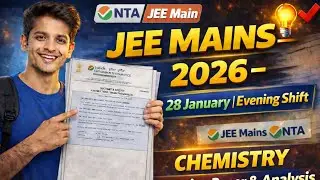 JEE Main 2026 28 January Evening Shift Chemistry Paper Solution #jeemain2026 #viral #jee #paper 