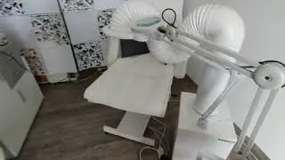 Рабочее место мастера педикюра!😍 Крутая, мощная вытяжка!🔥