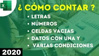 FUNCIONES QUE SIRVEN PARA CONTAR DATOS EN EXCEL(5 funciones)