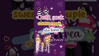 outfit sweater couple anak ala korea di shopee #racunshopee #sweatercouple#sweatercouple