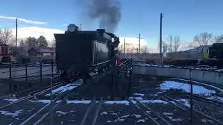 Denver & Rio Grande Western #315 taking a spin on the turntable 