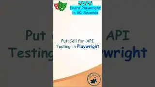 Playwright Tutorial |  Put Call For API Testing with Playwright #playwright