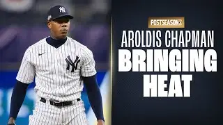 Yankees' Aroldis Chapman BRINGING HEAT against the Rays in ALDS Game 4
