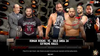Roman Reigns Vs Solo Sikoa One on One Tribal Combat Match..