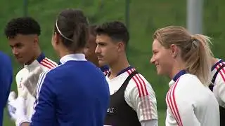OL Féminin avec OL Masculin U17 - Training