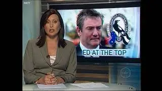 March 6 2009 Channel 10 News Report. Eddie McGuire. Caroline Wilson.