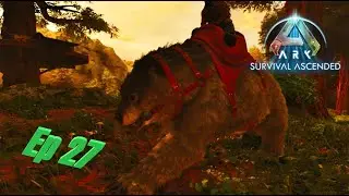 Ragnarok Ascended Ep 27 Taming a Dire Bear and Building My Tree House Base