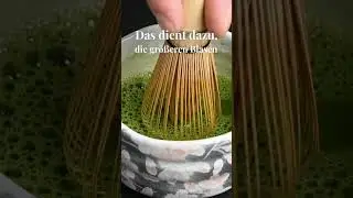 Entfernen von Bl&auml;schen auf deinem Matcha #gr&uuml;nertee #gr&uuml;ntee #japanischergr&uuml;ntee #matchatee