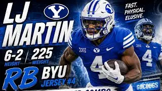 LJ Martin 6-2 230 RB BYU #draftprospects #mockdraft #2026nfldraft