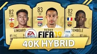 OVERPOWERED 40K HYBRID! FIFA 19 SQUAD BUILDER