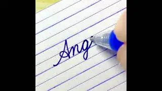 Angel - Word in cursive writing | How to write English cursive writing |Cursive handwriting practice