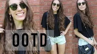 Black & Gold OOTD: New Acne Shorts! | LexiLindon