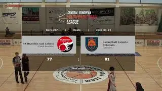 CEYBL U17, 24. 1. 2026, BK Brand&yacute;s - Basketball Talents Potsdam
