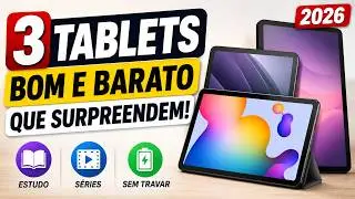 🤑 3 Tablets Bom e Barato Que V&atilde;o Surpreender Voc&ecirc;! Estudo, Leitura e S&eacute;ries SEM Travar! 📚📺