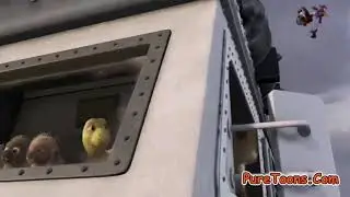 Over the Hedge: family rescue scene......