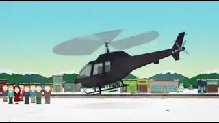 South Park animation: Sam Marsh rides a helicopter&hellip; and parks it in an empty lot 🚁