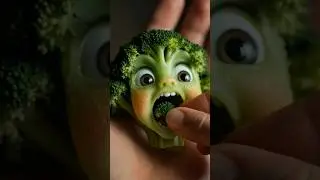 Broccoli Eating Broccoli 🥦ASMR | #asmrshorts #foodasmr #oddlysatisfying #feeding #asmreating #shorts