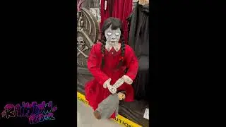 Lowe&rsquo;s Halloween 2023 Jumping Girl, Haunted books and Cemetery Angel props!!
