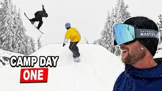 Day 1 Snowboard Camp - Jump Session with All-star Coaches, Pros & Campers