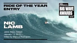 Nic Lamb at Jaws - 2019 Ride of the Year Entry - WSL Big Wave Awards