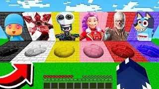 NE CHOISISSEZ PAS LE MAUVAIS TROU SUR MINECRAFT ! E.L.B.E.R.R, Rumi, Vecna, Demogorgon, Pocoyo,Bluey