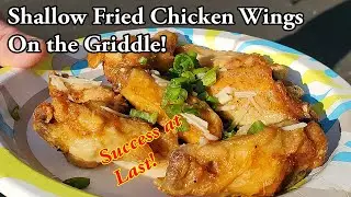 Fried Wings!!  - On the griddle!