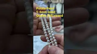 Near Round Pearl Strand 5-6mm Good Quality 30$/strand