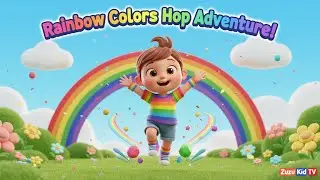 Rainbow Colors Hop Adventure with Zuzu &ndash; Nursery Rhyme, Toddler Color Learning, Counting