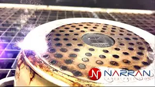 100W Laser cleaning oil and grease [4K] [Narran ROD 100]