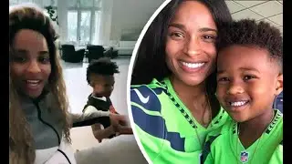 Ciara Mommy moments with Future Zahir & Sienna